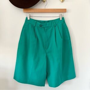 Vintage Green High Waisted Shorts